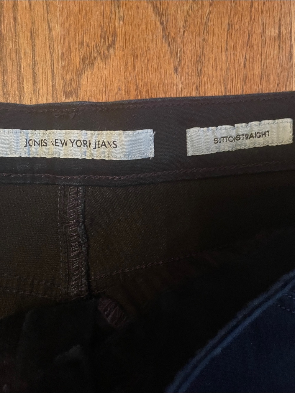 Jones New York Black Straight-Leg jeans  size 16 - Picture 2 of 4